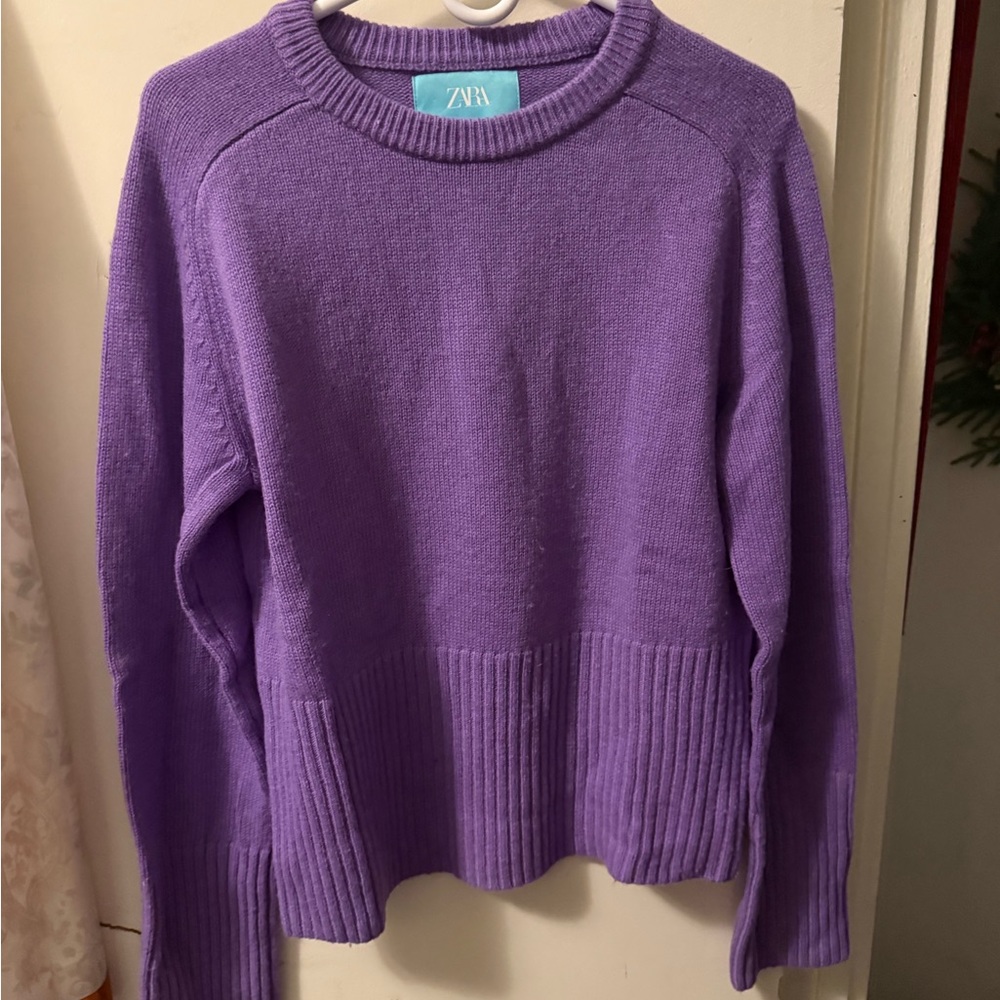 Purple Crew Neck Sweater